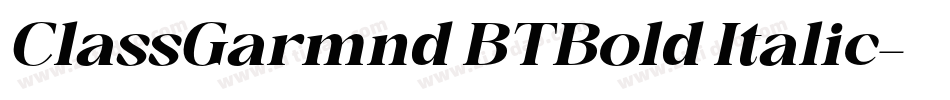 ClassGarmnd BT Bold Italic字体转换